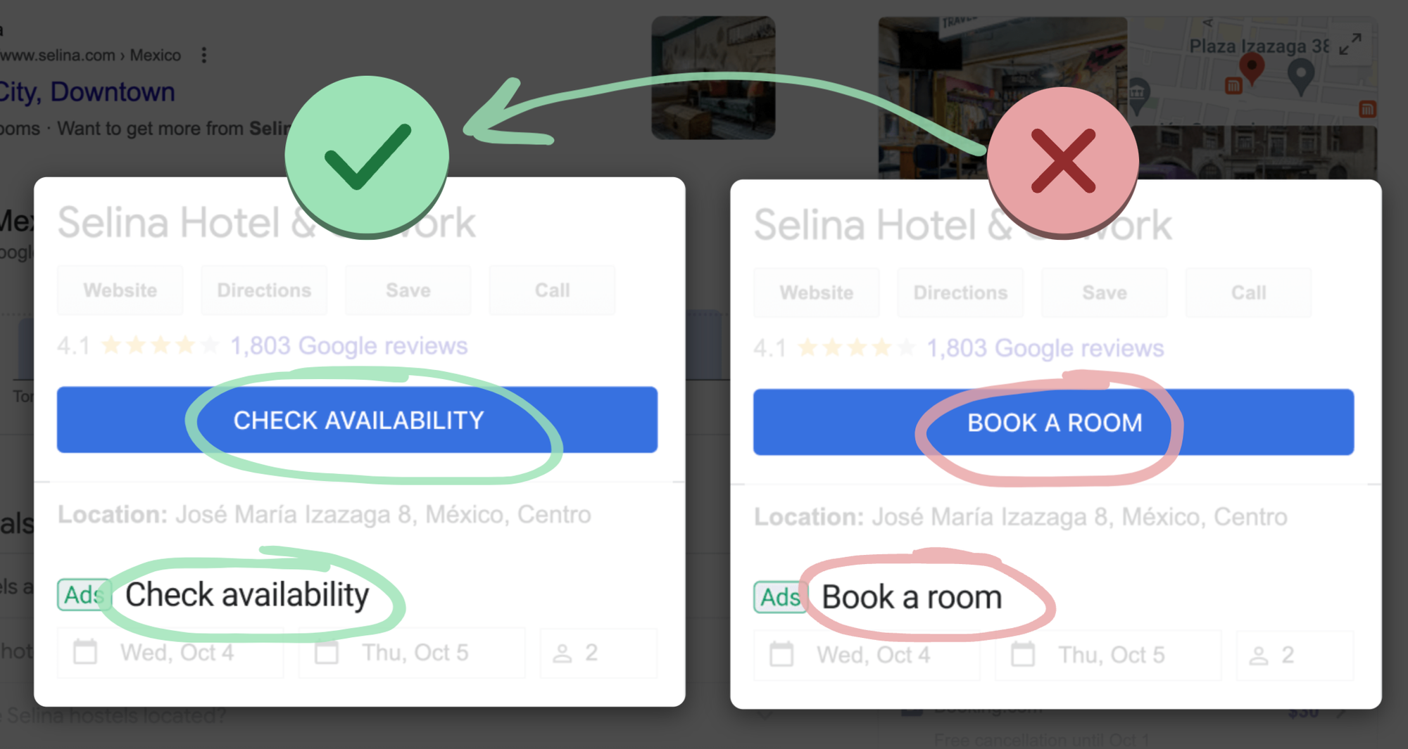 Google booking experience change